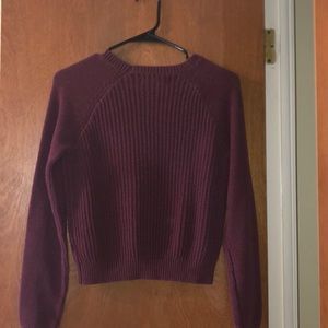 maroon, aeropostale crewneck  sweater